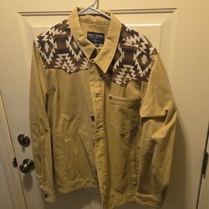 Cody James Tan and Brown Men's Shirt Jacket